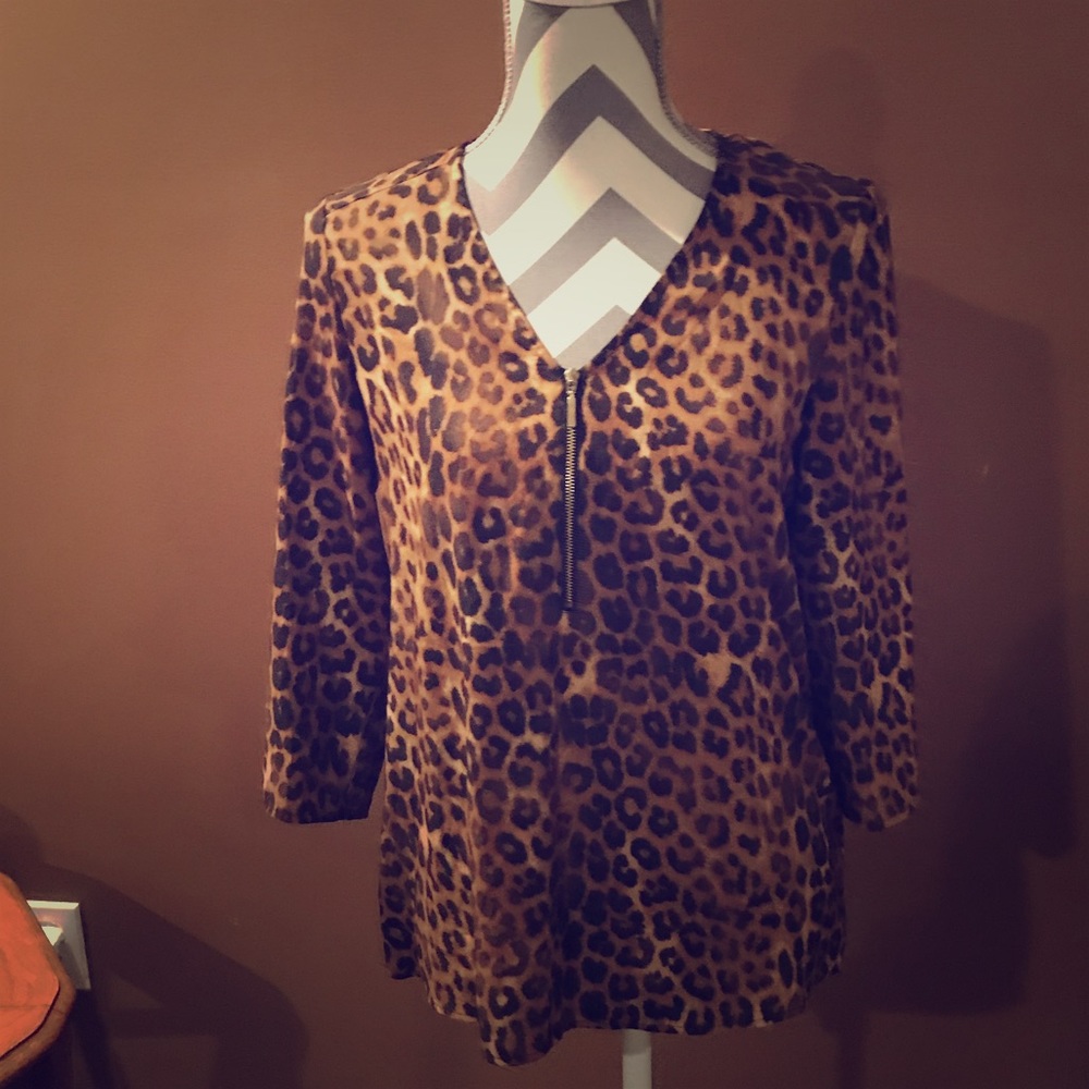 Express Cheetah Print Blouse